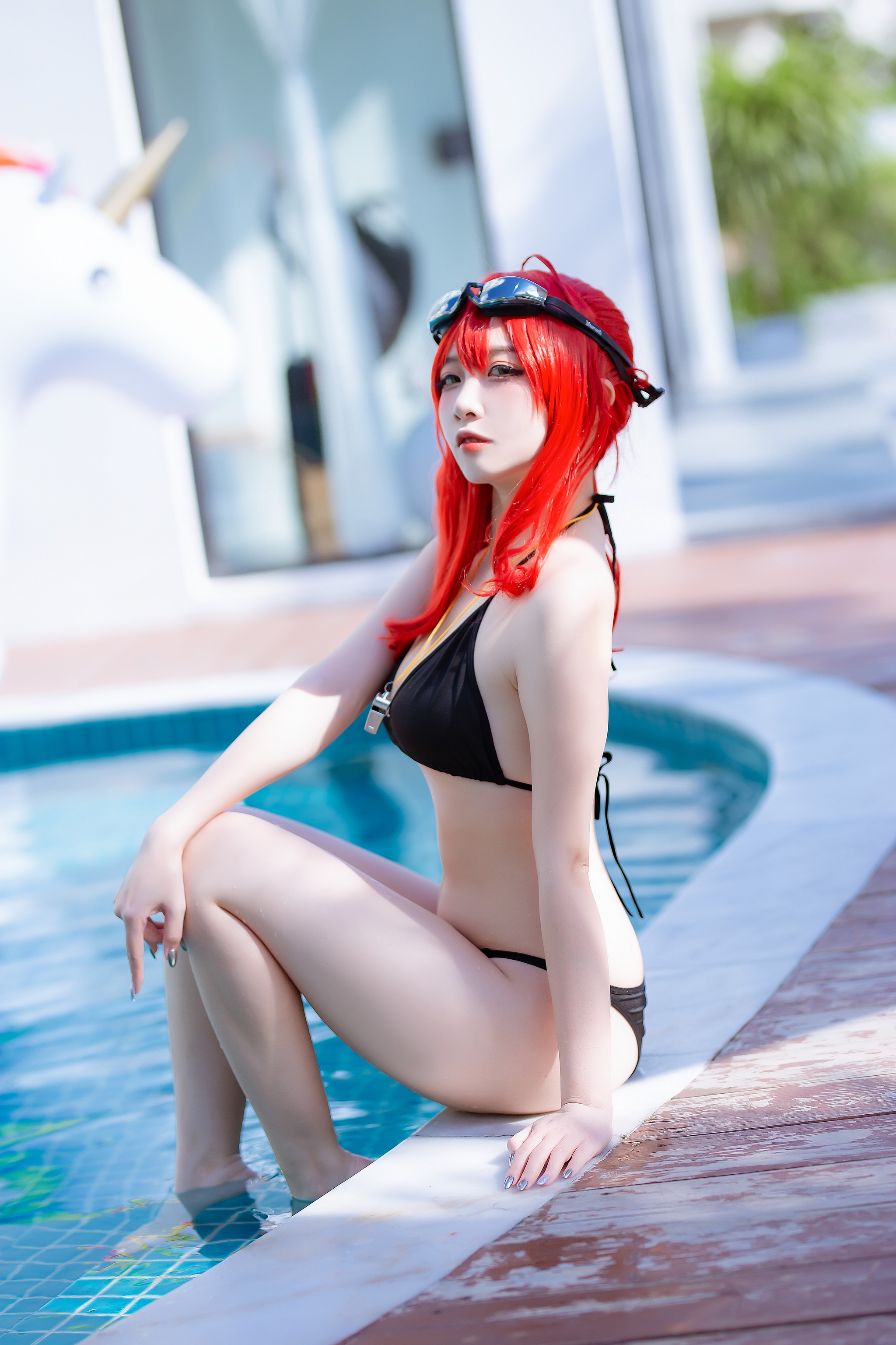 图片[1]-二佐Nisa – NO.126 二佐 碧蓝航线 扎拉泳装 [14P]-XikXak